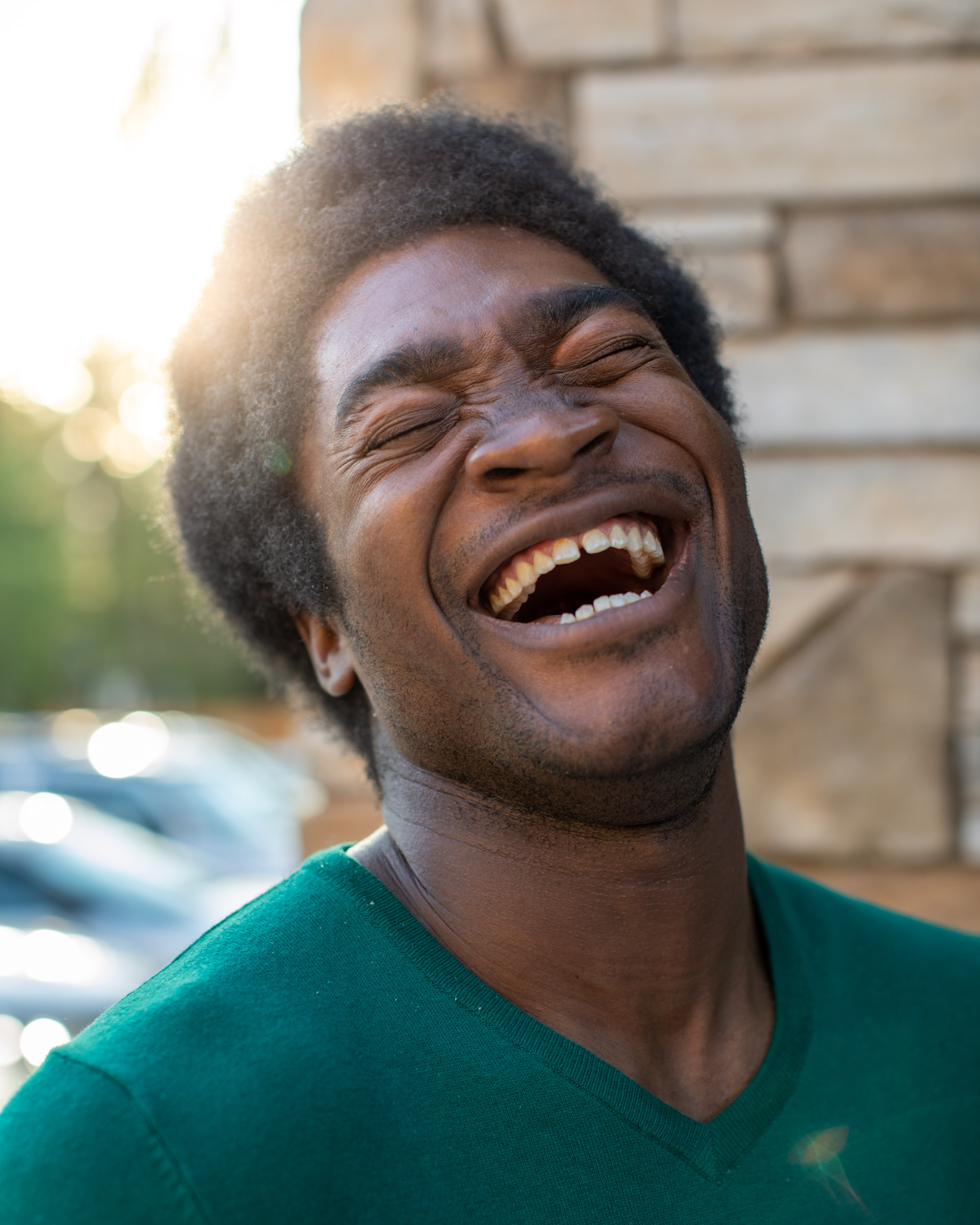 Man Laughing portrait