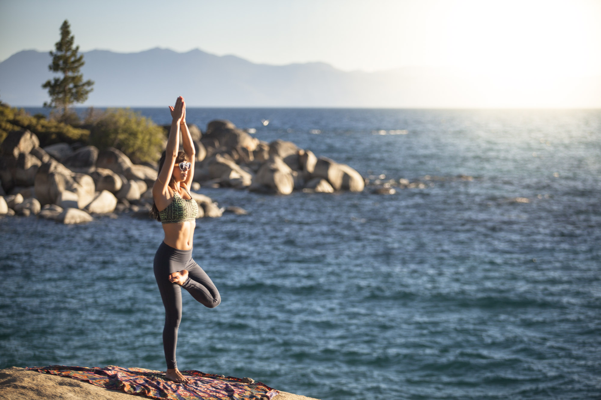 Yoga on the East Shore of Lake Tahoe