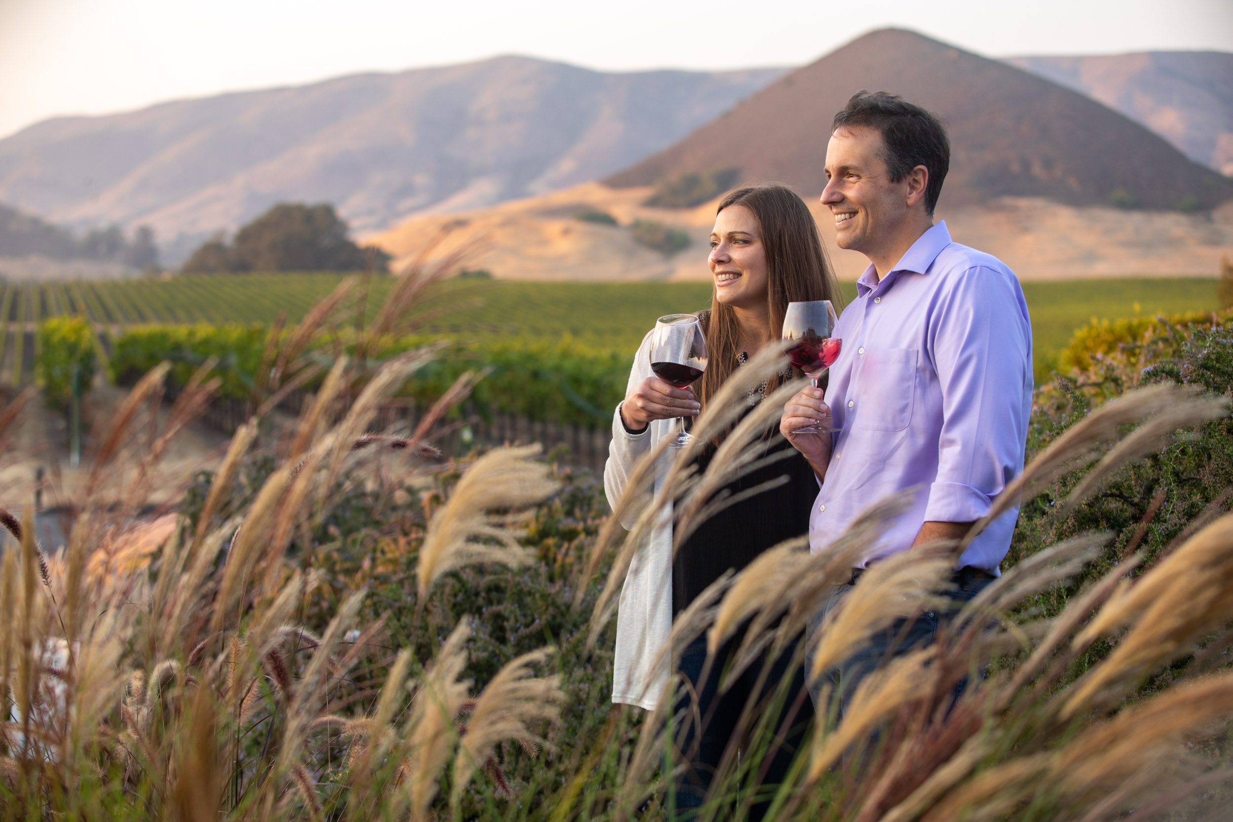 Couple at Winery